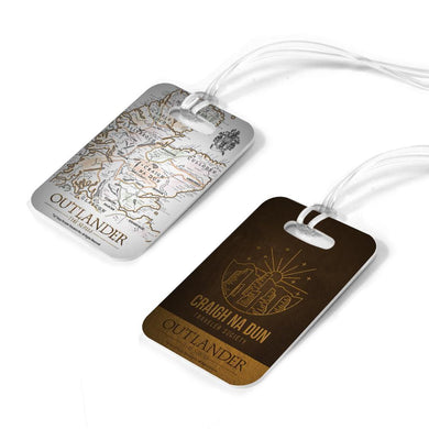 Outlander Craigh Na Dun and Map Luggage Tag Set