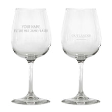Future Mrs. Jamie Fraser Personalized Wine Glass from Outlander