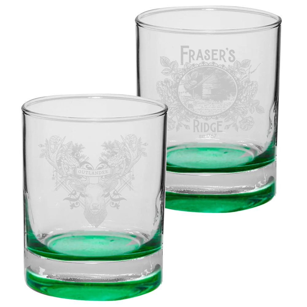 Outlander Fraser's Ridge Whiskey Glass Set