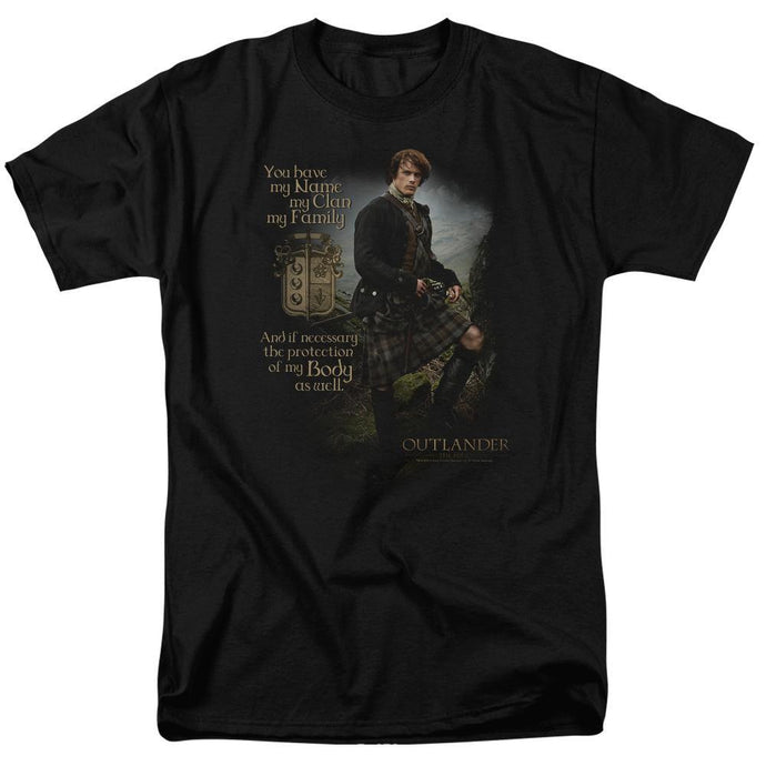 Outlander Jamie's Declaration Adult Black T-Shirt