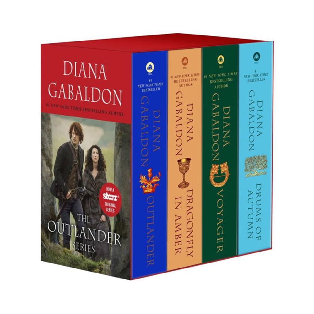 Outlander 4-Copy Boxed Set: Outlander, Dragonfly in Amber, Voyager, Drums of Autumn Paperback Book